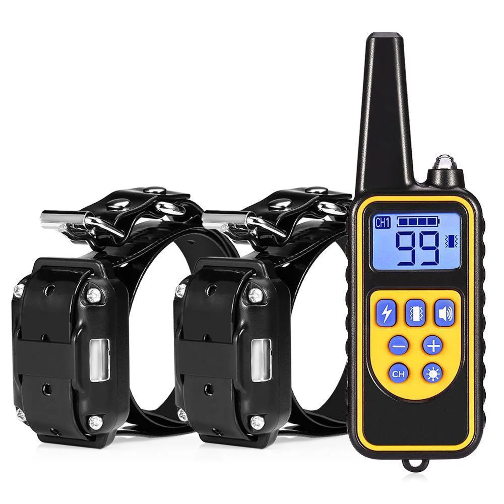ShokiDex Dog Training Collar 2,600ft Range IPX7 Waterproof 4 Humane Modes for 3 Dogs