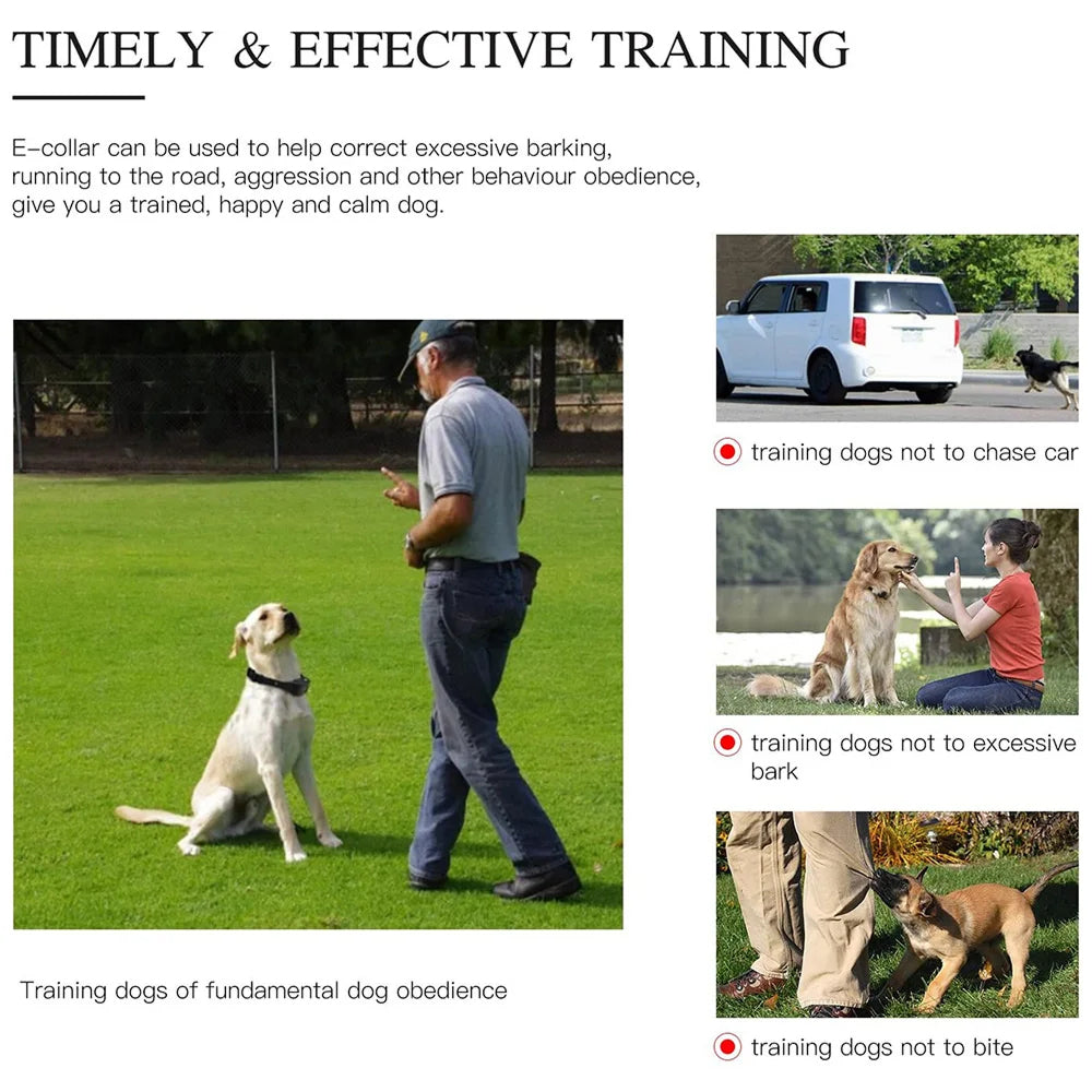 ShokiDex Dog Training Collar 2,600ft Range IPX7 Waterproof 4 Humane Modes for 3 Dogs
