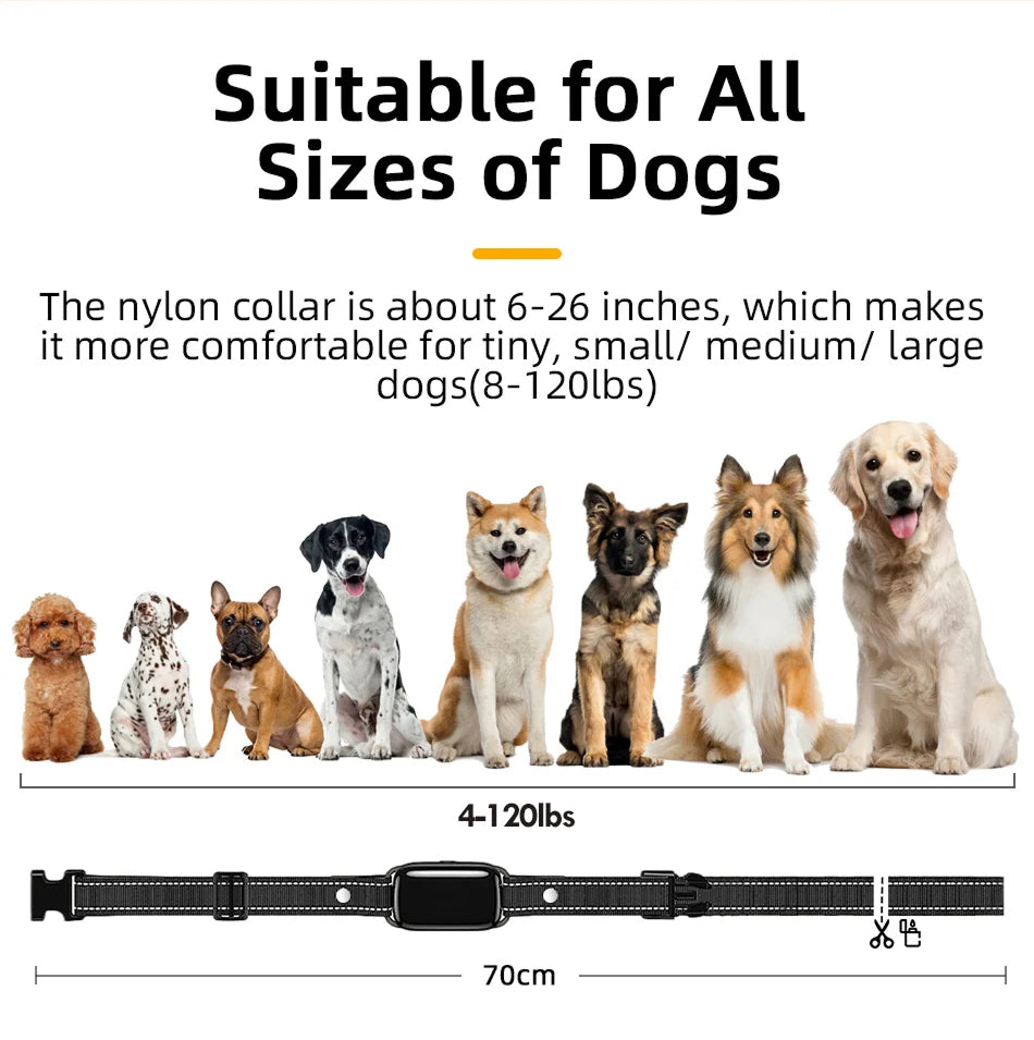 ShokiDex Dog Training Collar 2,600ft Range IPX7 Waterproof 4 Humane Modes for 3 Dogs