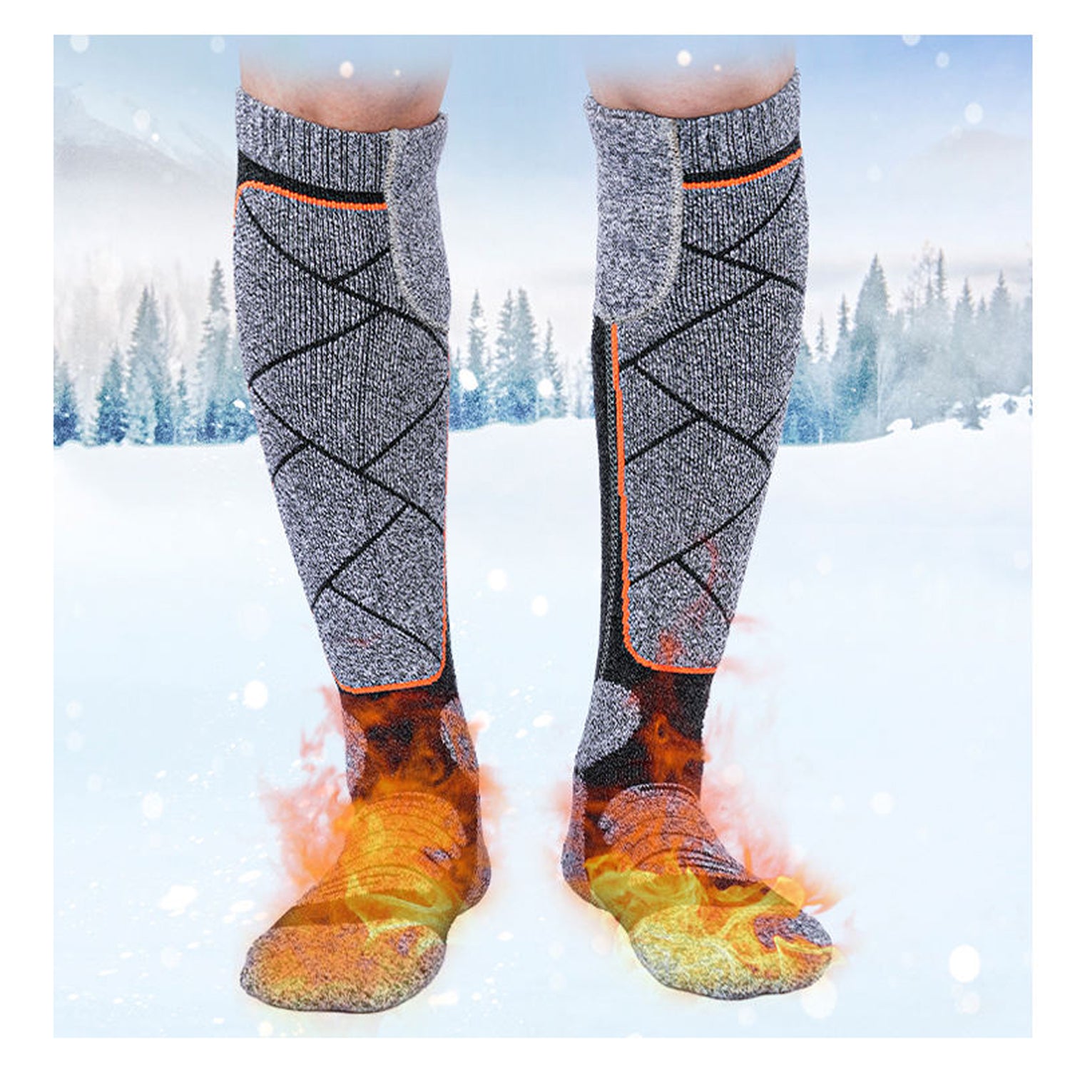 SkiHeati Heated Ski Socks