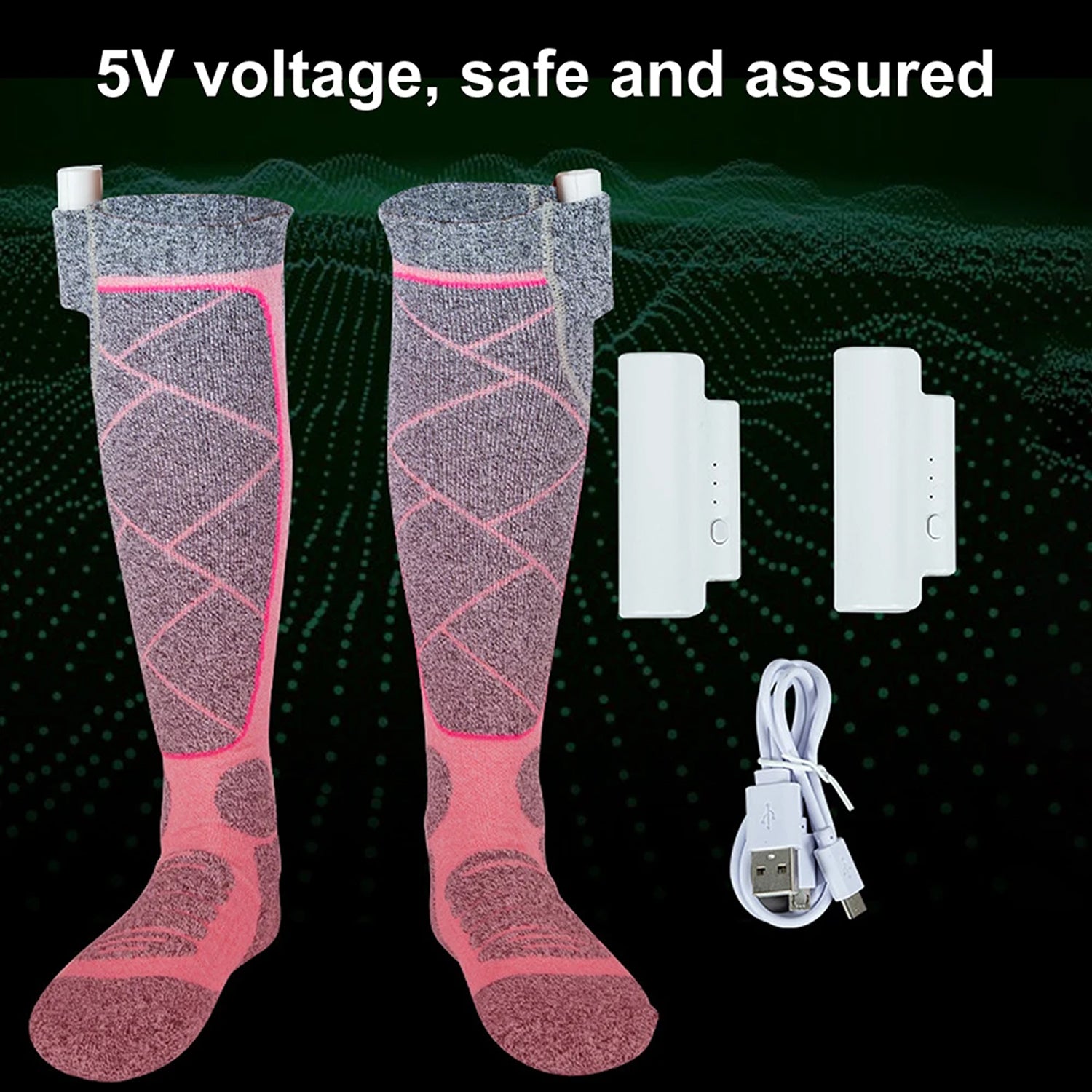 SkiHeati Heated Ski Socks