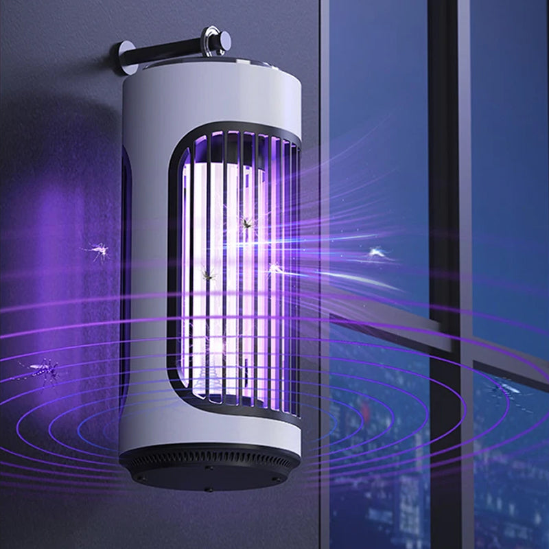 SlayInsec 3600V Electric Mosquito Zapper Cordless Type-C Rechargeable with 720° Multi-Sensory Attraction and UV Light
