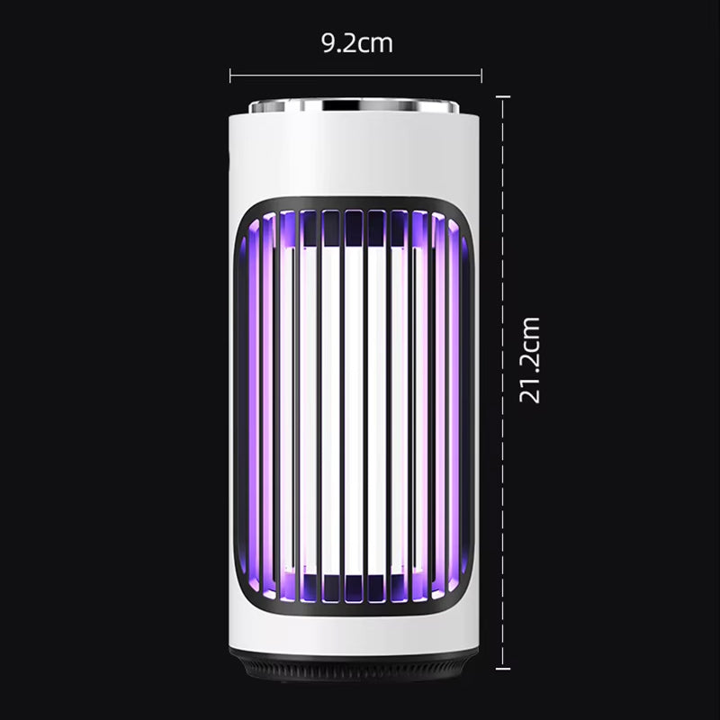 SlayInsec 3600V Electric Mosquito Zapper Cordless Type-C Rechargeable with 720° Multi-Sensory Attraction and UV Light