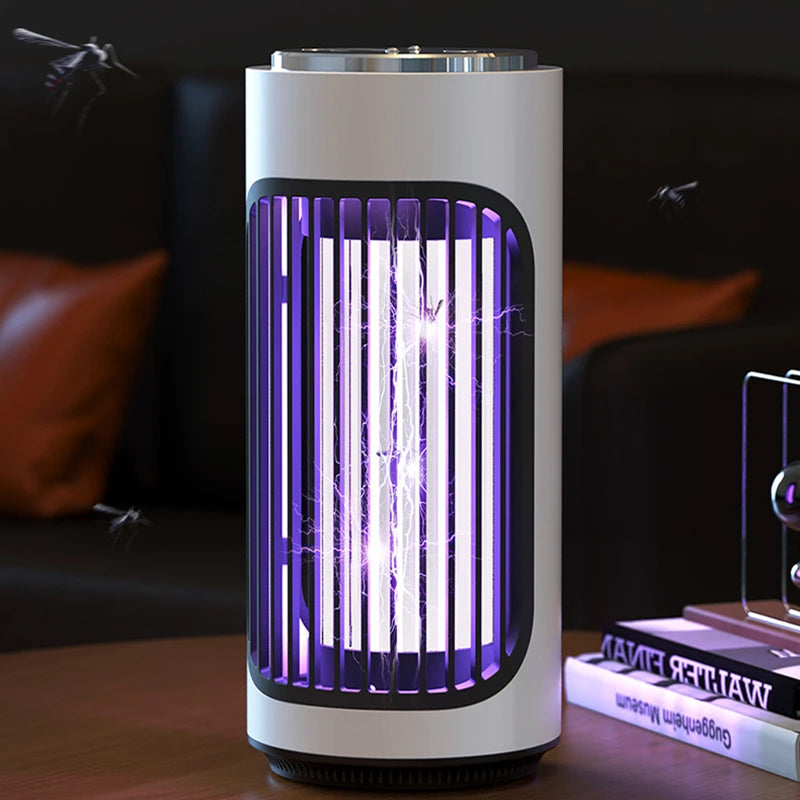 SlayInsec 3600V Electric Mosquito Zapper Cordless Type-C Rechargeable with 720° Multi-Sensory Attraction and UV Light
