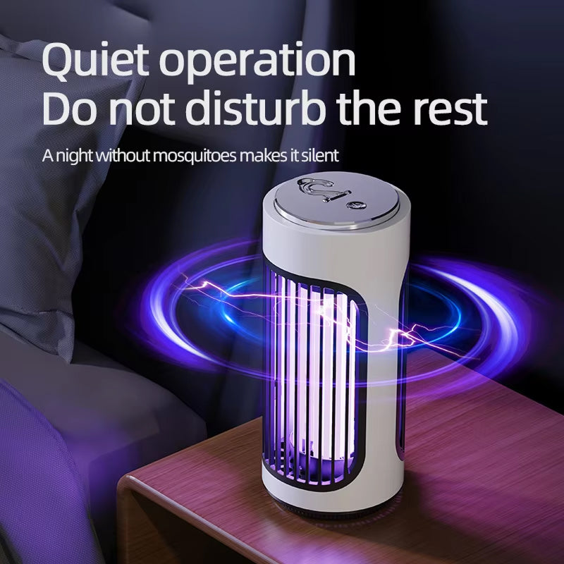 SlayInsec 3600V Electric Mosquito Zapper Cordless Type-C Rechargeable with 720° Multi-Sensory Attraction and UV Light