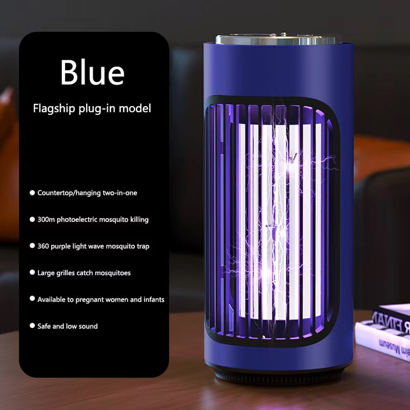 SlayInsec 3600V Electric Mosquito Zapper Cordless Type-C Rechargeable with 720° Multi-Sensory Attraction and UV Light