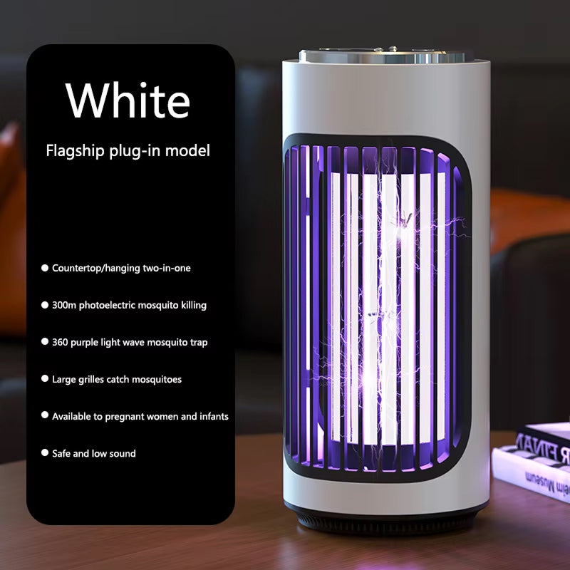 SlayInsec 3600V Electric Mosquito Zapper Cordless Type-C Rechargeable with 720° Multi-Sensory Attraction and UV Light