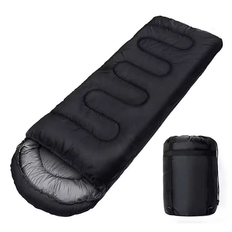 SleeBaxi Sleeping Bag 190T Tear-Proof Polyester 0.95kg Lightweight with Foot Ventilation and Compression Sack