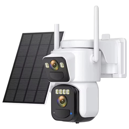 ElixForn 8MP Solar Security Camera 4K Ultra-HD 360° Pan/Tilt AI Human Detection