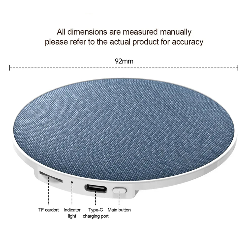 Under Pillow Bluetooth Speaker 360 Surround Sound Wireless Sleep Speakers for Side Sleepers SpikMek