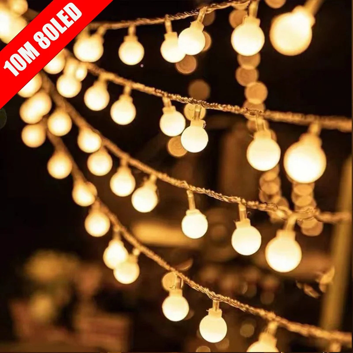 StrixLomi LED String Lights with Shatterproof PVC Shell, USB and Battery
