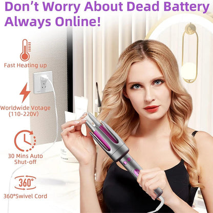 StylFoha 32mm Automatic Rotating Ceramic Curling Iron