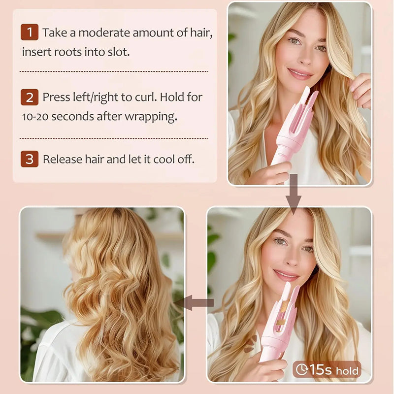 StylFoha 32mm Automatic Rotating Ceramic Curling Iron