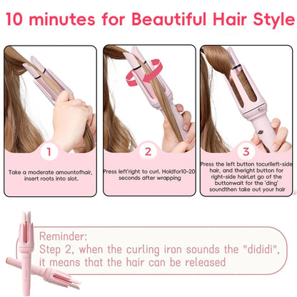 StylFoha 32mm Automatic Rotating Ceramic Curling Iron