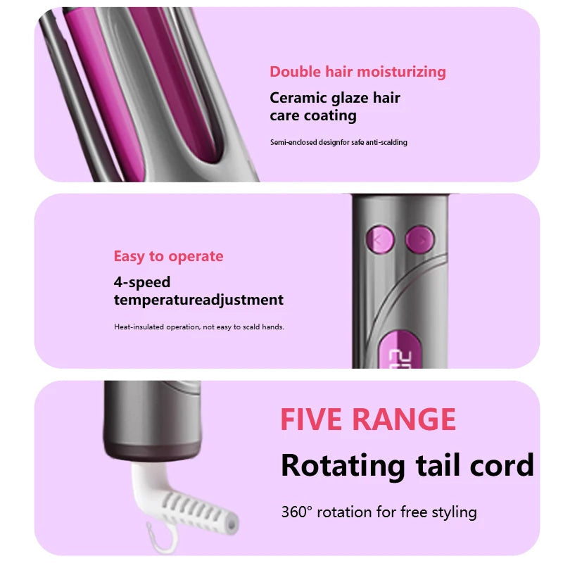 StylFoha 32mm Automatic Rotating Ceramic Curling Iron