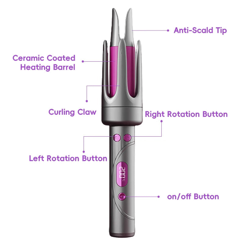 StylFoha 32mm Automatic Rotating Ceramic Curling Iron