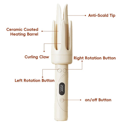 StylFoha 32mm Automatic Rotating Ceramic Curling Iron