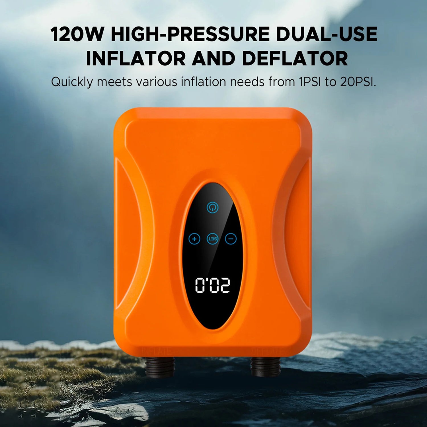 SupiLavix Wireless Electric SUP Pump 120W Battery Rechargeable Paddle Board Air Inflator