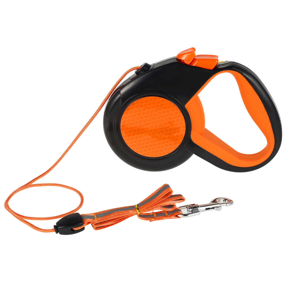 TanisPup 8-Meter Extra-Long Retractable Dog Leash with Reflective Tape, One-Button Lock and 30kg Heavy-Duty Capacity