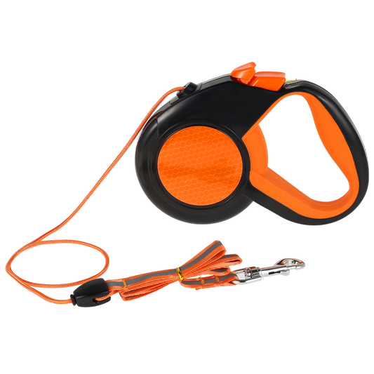 TanisPup 8-Meter Extra-Long Retractable Dog Leash with Reflective Tape, One-Button Lock and 30kg Heavy-Duty Capacity