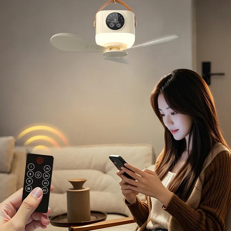 Outdoor Ceiling Fan with Lights & Remote Control Weatherproof Patio Fan