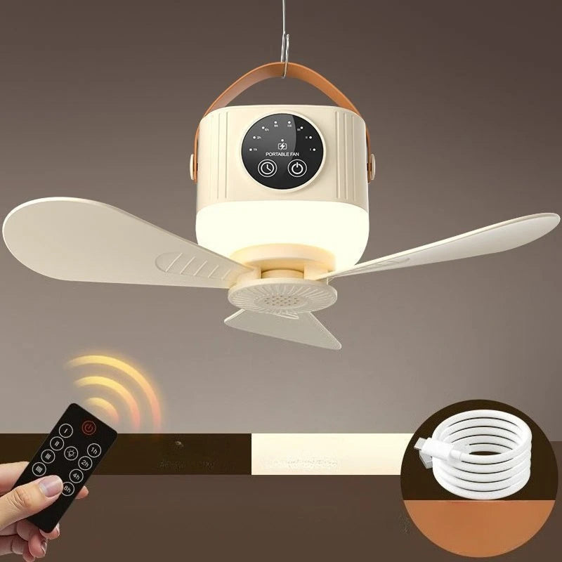 Outdoor Ceiling Fan with Lights & Remote Control Weatherproof Patio Fan
