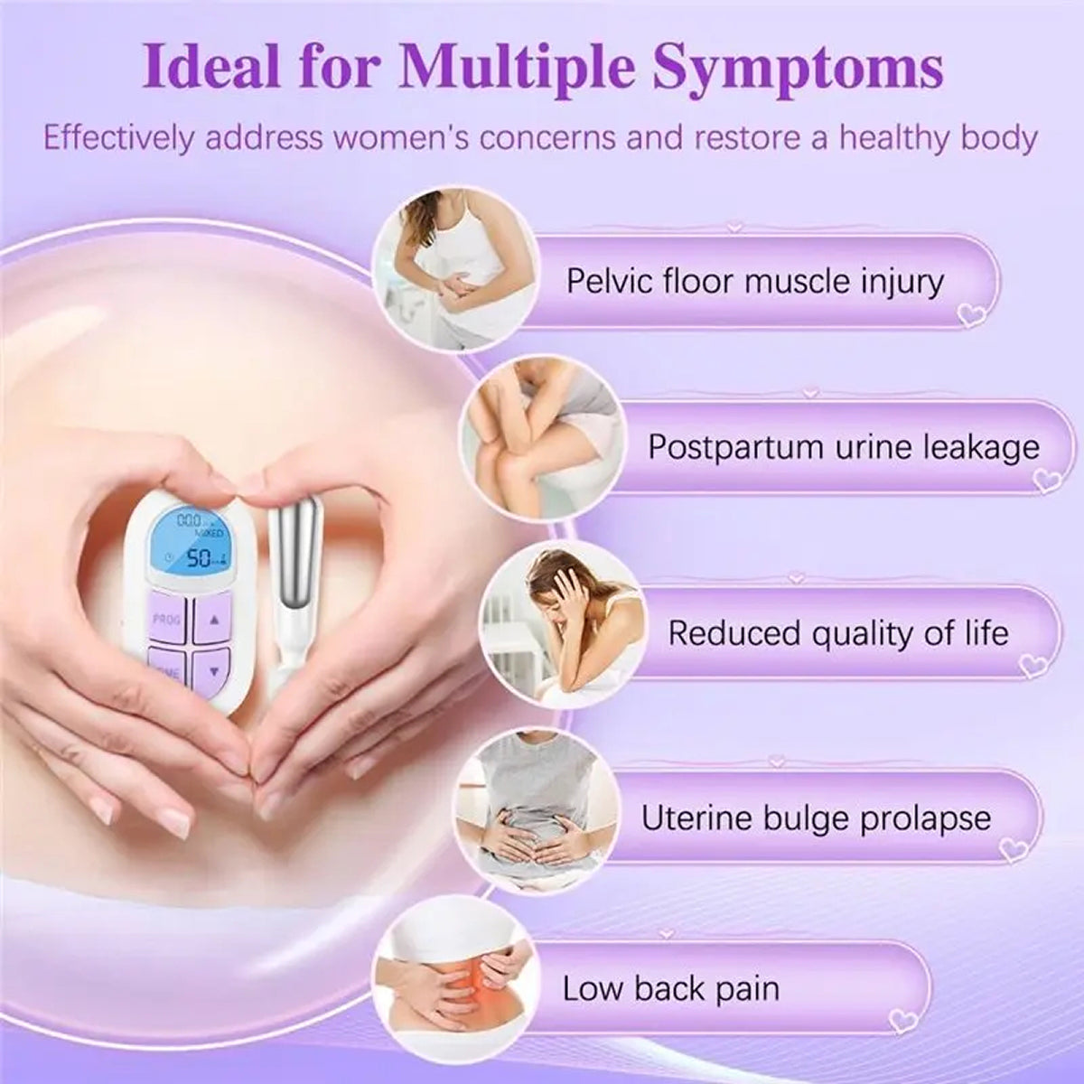 TraciPeliv Pelvic Floor Trainer Electrical Stimulation Urinary Incontinence Device