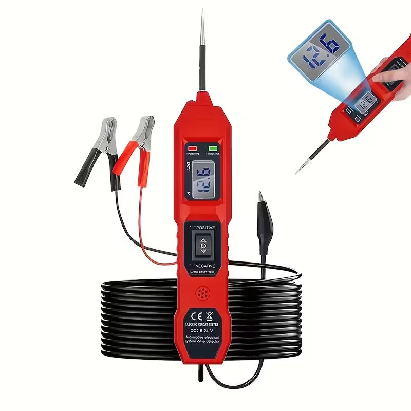 6-24V DC Continuity Tester Circuit Probe Light Meter with LED Polarity Indicator Buzzer TyvixAxi