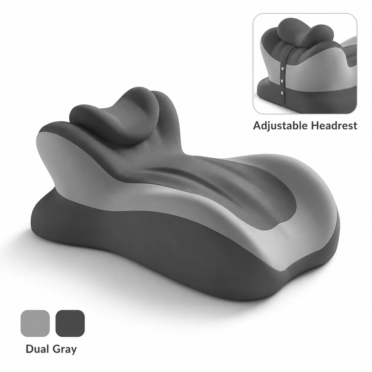 VaelisFen Ergonomic Reading Pillow Memory Foam Bed Back Support with Armrests