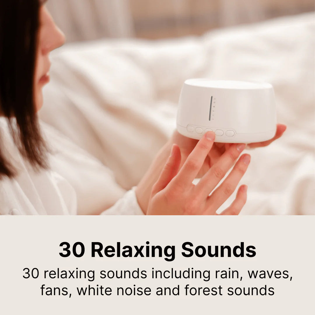 ViWhimix Sleep Sound Machine - 30 High-Fidelity Non-Looping Sounds, 36 Volume Levels with Timer