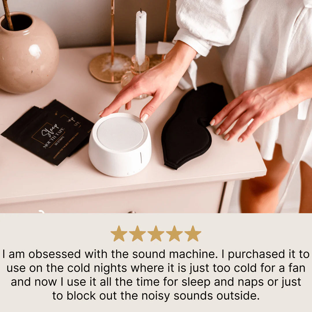 ViWhimix Sleep Sound Machine - 30 High-Fidelity Non-Looping Sounds, 36 Volume Levels with Timer
