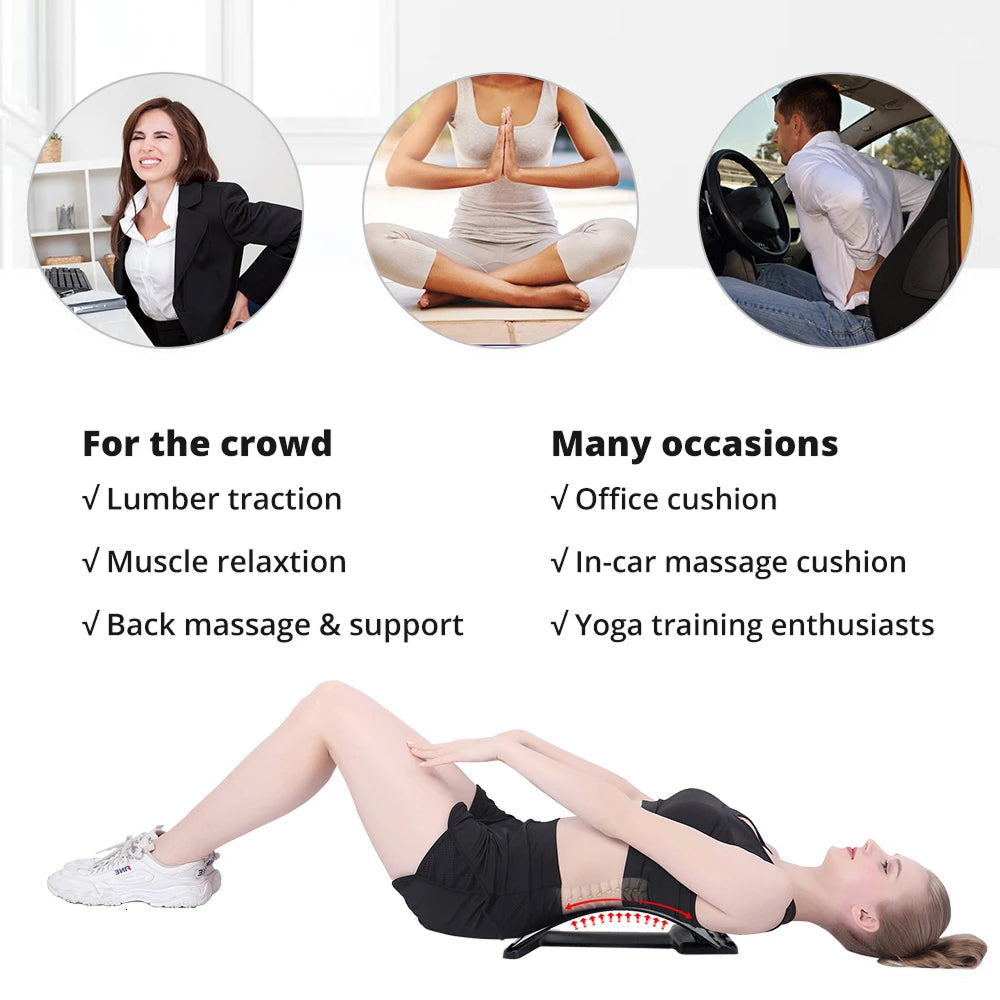 VicChixi Back Stretcher 150 Nodes 3 Levels Lumbar Lower Pain Relief Decompressor