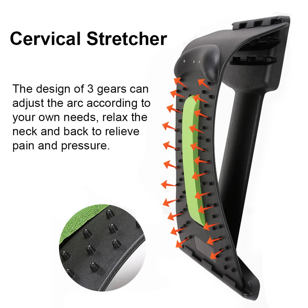 VicChixi Back Stretcher 150 Nodes 3 Levels Lumbar Lower Pain Relief Decompressor