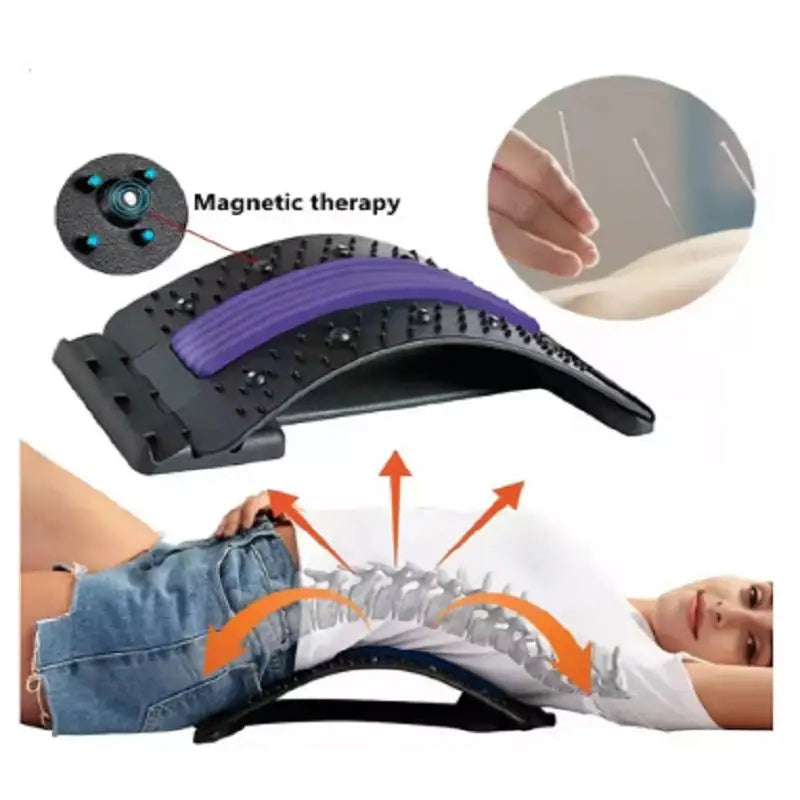 VicChixi Back Stretcher 150 Nodes 3 Levels Lumbar Lower Pain Relief Decompressor