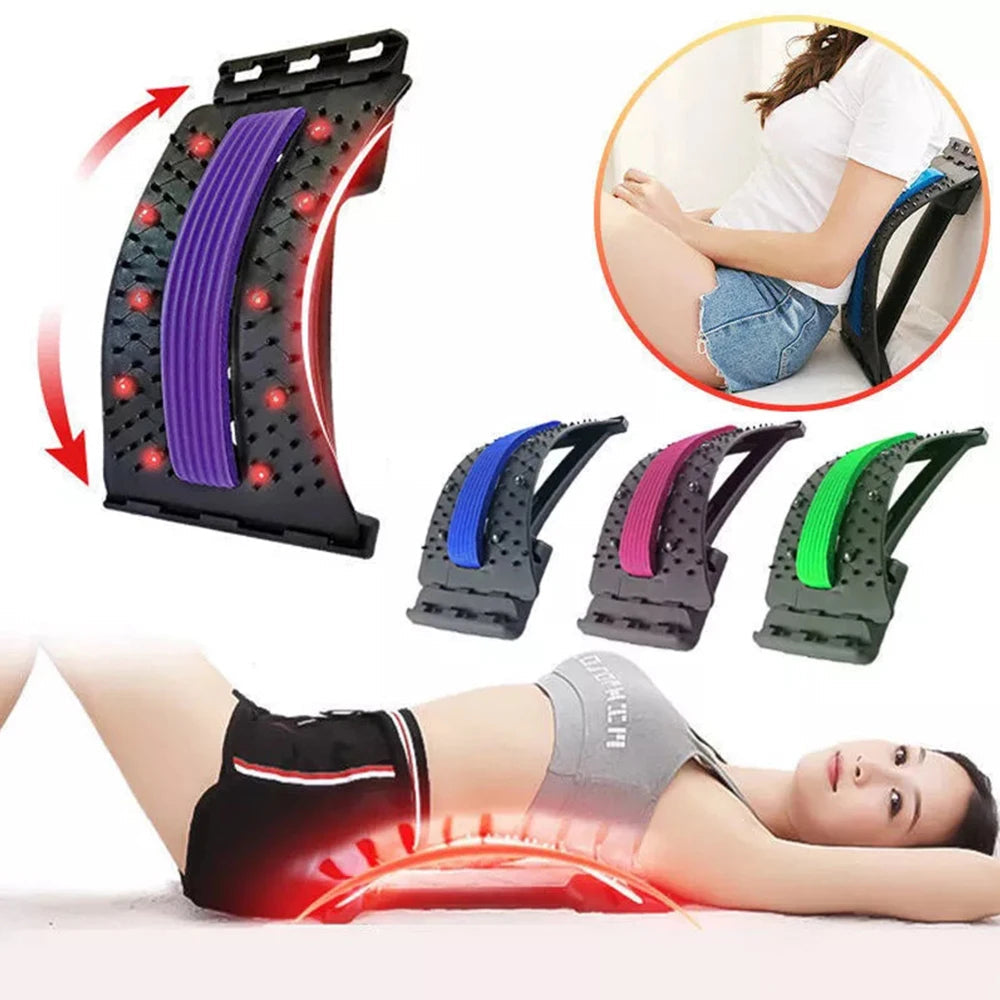 VicChixi Back Stretcher 150 Nodes 3 Levels Lumbar Lower Pain Relief Decompressor