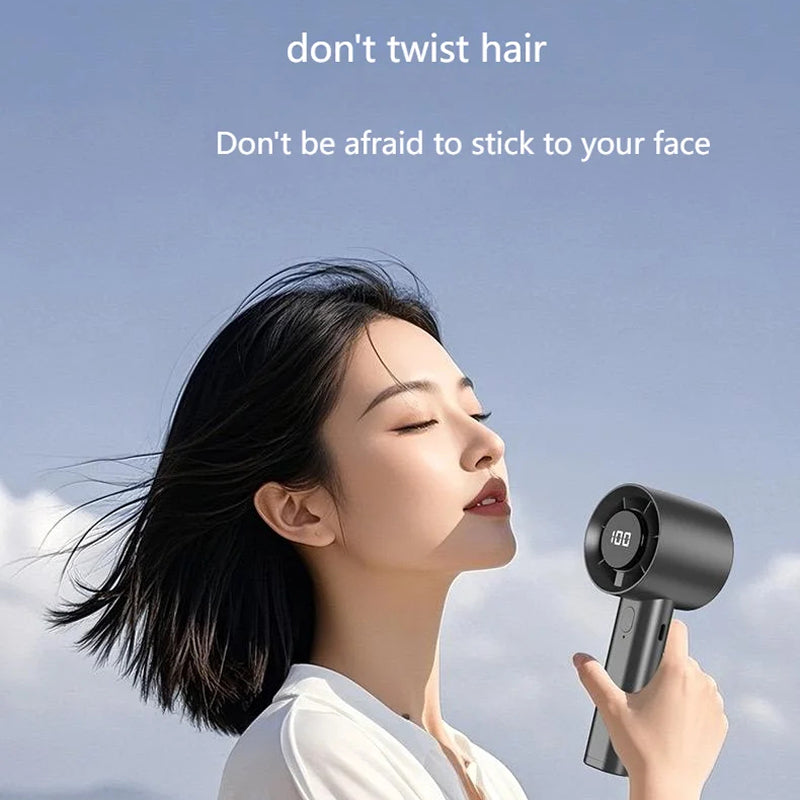 Portable Handheld Fan - Battery Operated Mini Personal Cooling Fan for Travel and Outdoor
