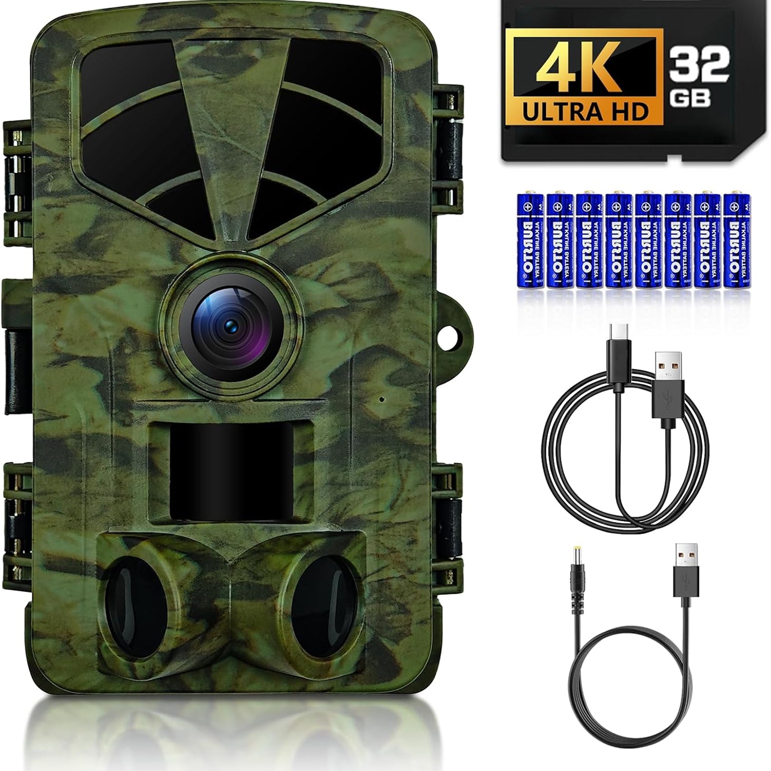 VixTralix 4K Trail Camera - 48MP Wildlife Game Camera with WiFi Bluetooth App Control, 0.2s Trigger Speed