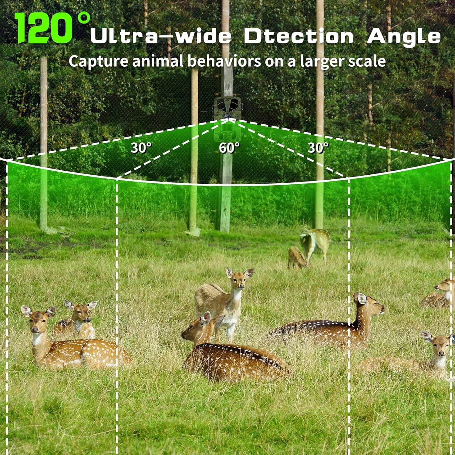 VixTralix 4K Trail Camera - 48MP Wildlife Game Camera with WiFi Bluetooth App Control, 0.2s Trigger Speed