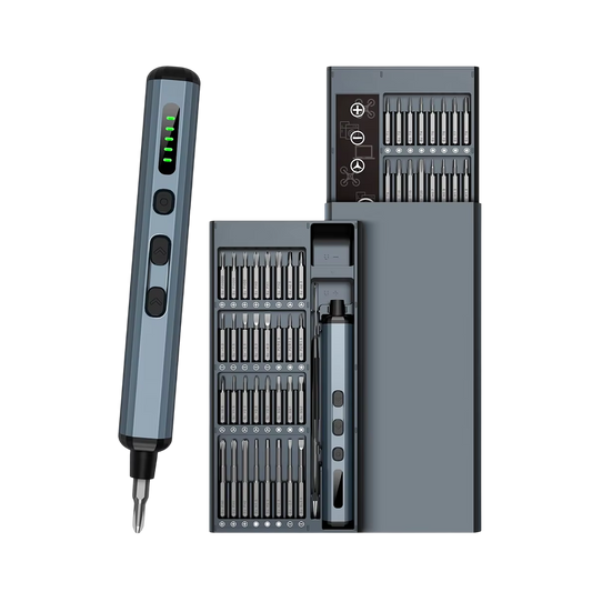VolTrixxy 68-in-1 Electric Screwdriver - 5 Torque Settings, S2 Steel Bits, 400-Screw Battery Capacity