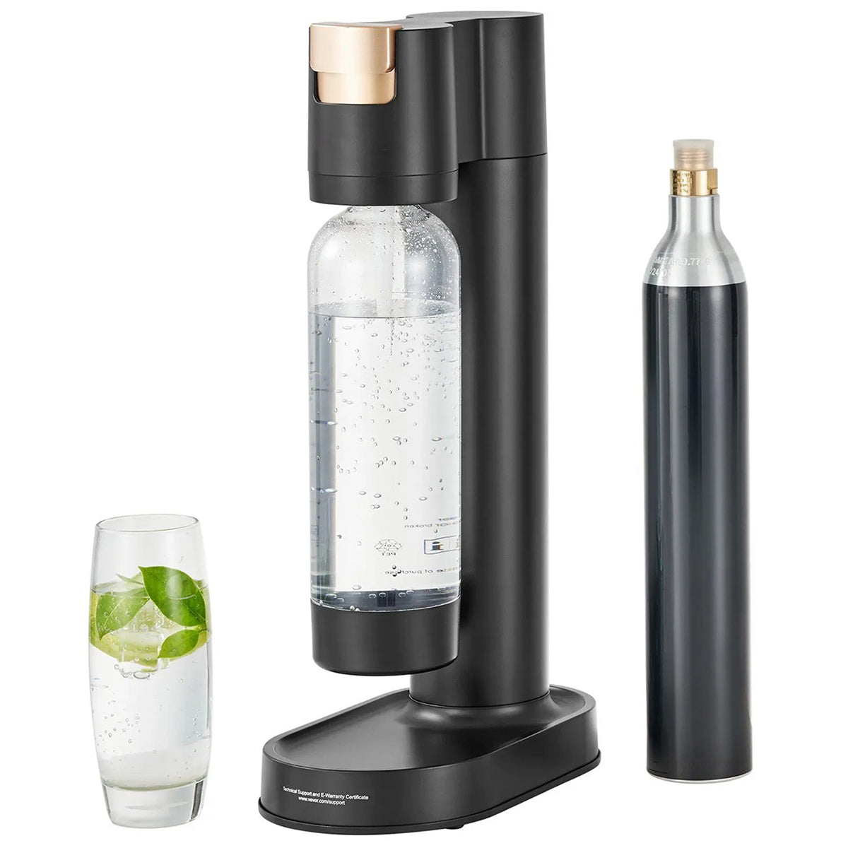 WaSekix Soda Water Maker 3-Second Carbonator 60L CO2 Sparkling Machine