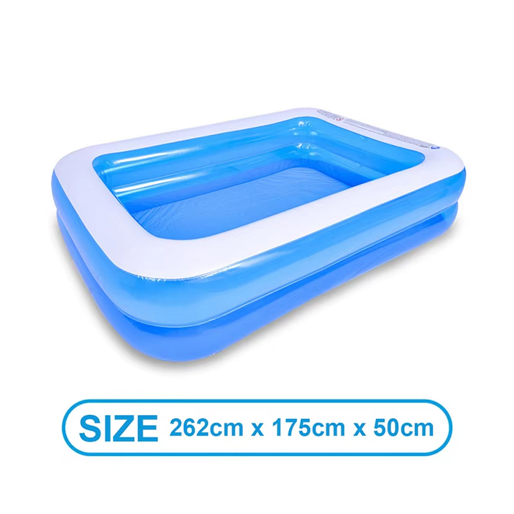WaviJoy Family Inflatable Pool with Independent Airbag System and Cushioned Thermal Bottom