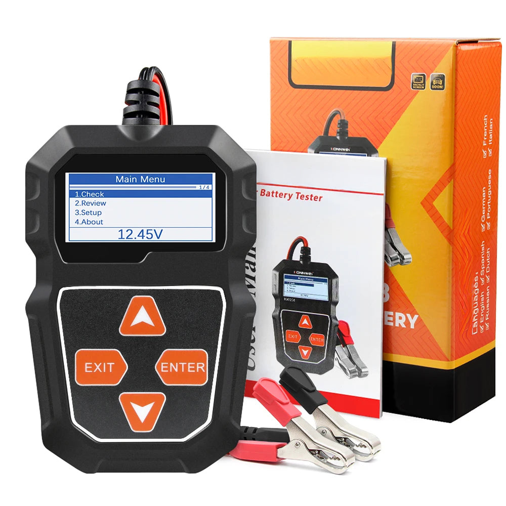 WontPrix 12V Battery Load Tester 100-2000 CCA Automotive Analyzer Tool
