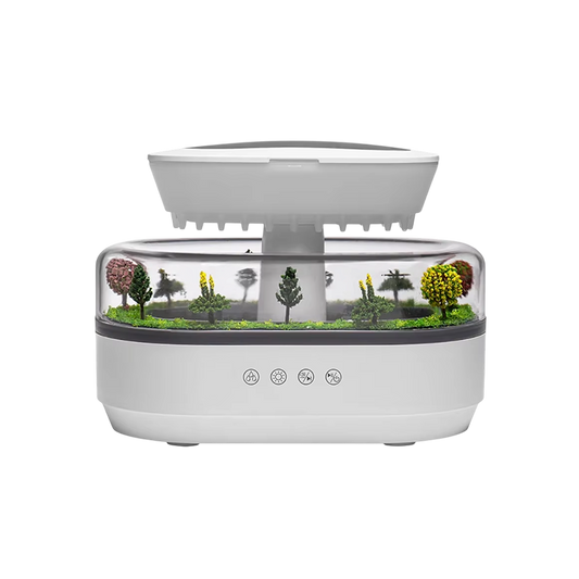 ZeniAuro Rain Cloud Humidifier Realistic Raindrop Effect 250ml 10H Runtime for Deep Sleep