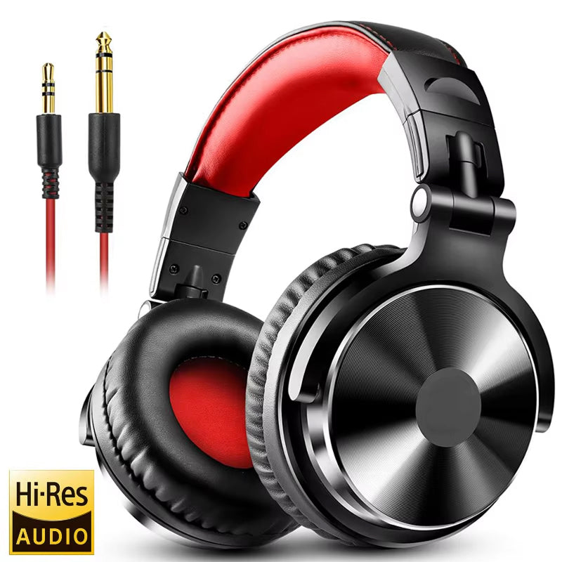 ZetaNase Studio Headphones 50mm Drivers 3.5/6.3mm Dual-Interface Foldable Monitor