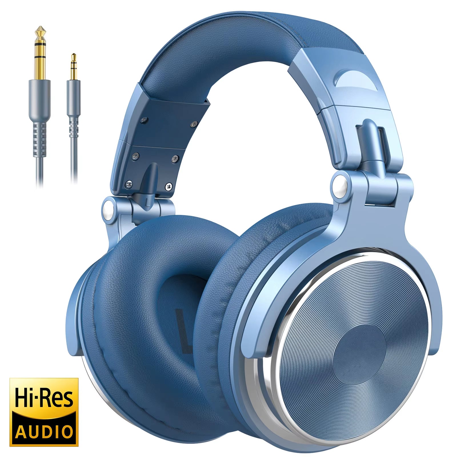ZetaNase Studio Headphones 50mm Drivers 3.5/6.3mm Dual-Interface Foldable Monitor