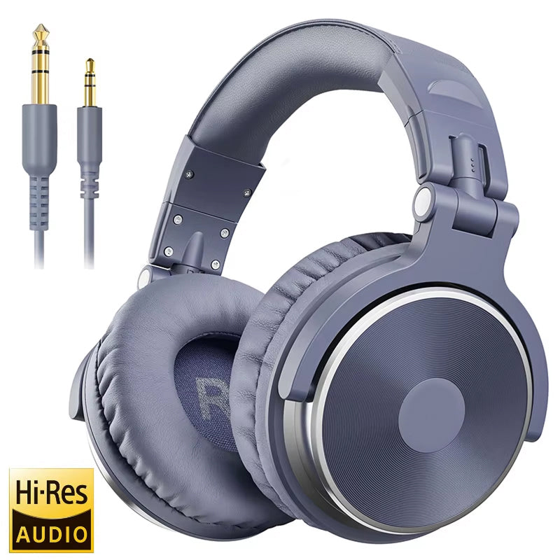 ZetaNase Studio Headphones 50mm Drivers 3.5/6.3mm Dual-Interface Foldable Monitor